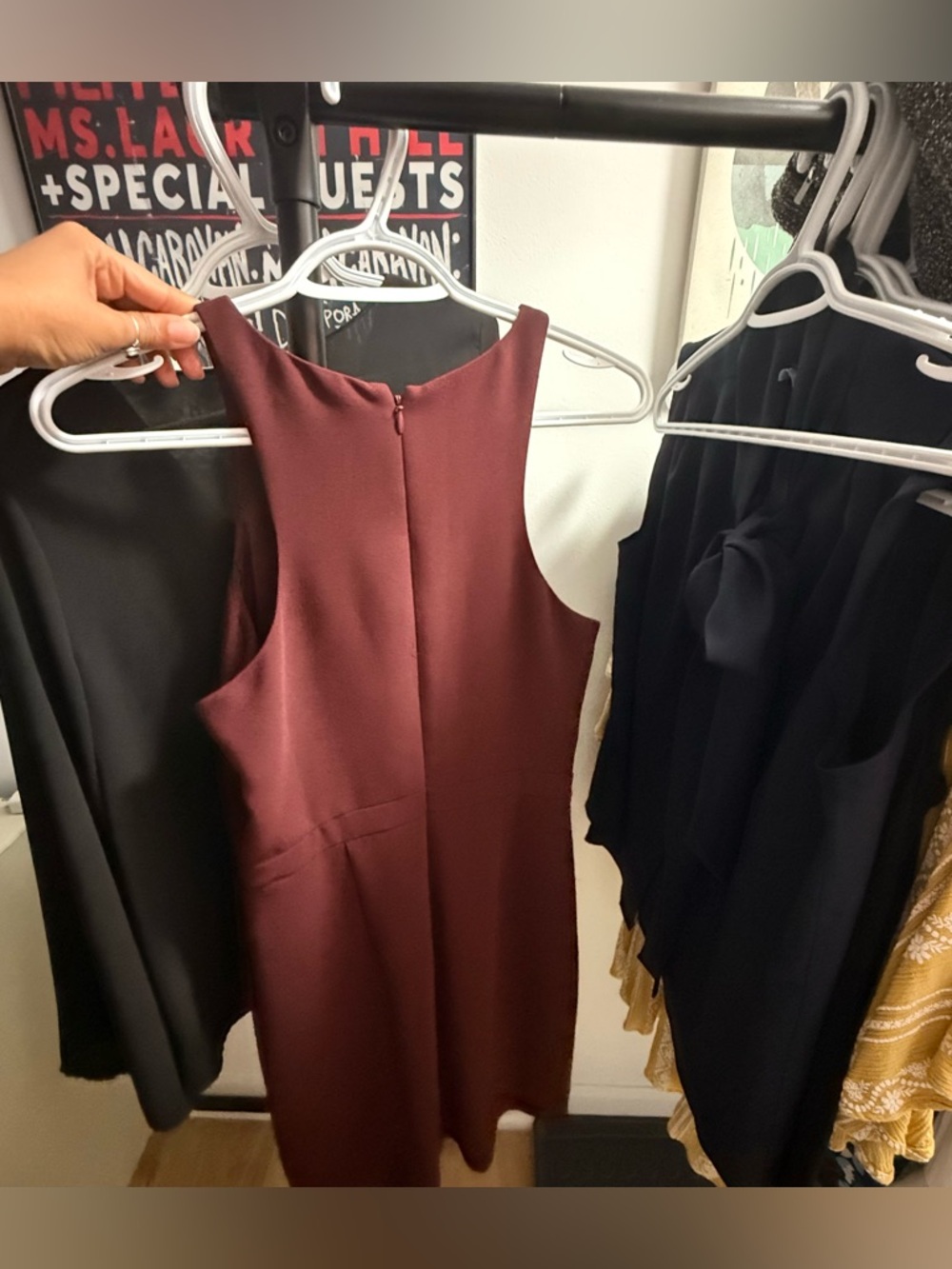 J. Crew Sleeveless Wine Shift Dress